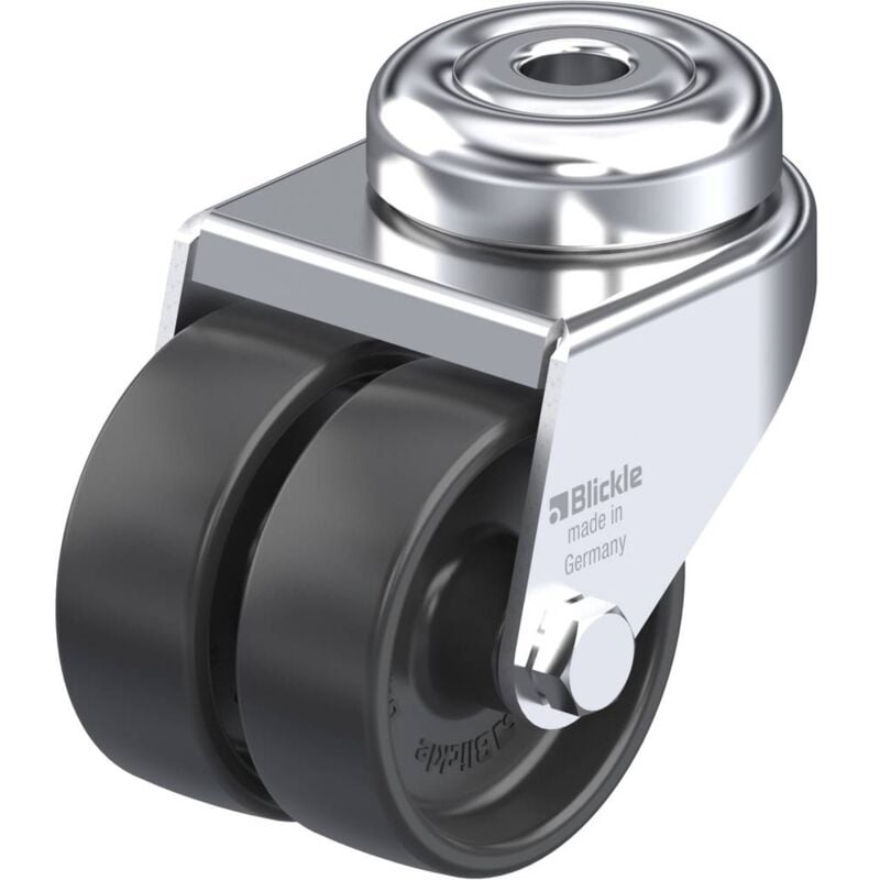 foto del prodotto blickle 106724 lmda poa 50g ruota girevole doppia diametro ruota 50 mm capacit di carico max. 80 kg 1 pz.