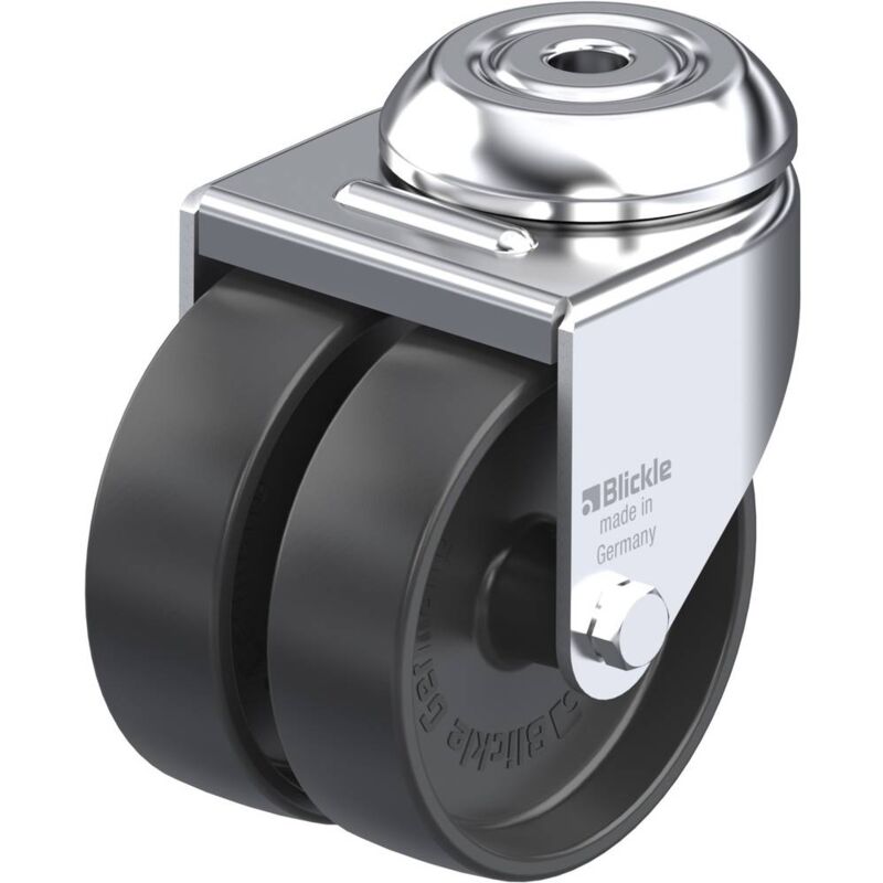 foto del prodotto blickle 106732 lmda poa 75g ruota girevole doppia diametro ruota 75 mm capacit di carico max. 100 kg 1 pz.