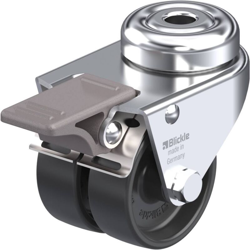 foto del prodotto blickle 276394 lmda poa 50g fi ruota girevole doppia diametro ruota 50 mm capacit di carico max. 80 kg 1 pz.