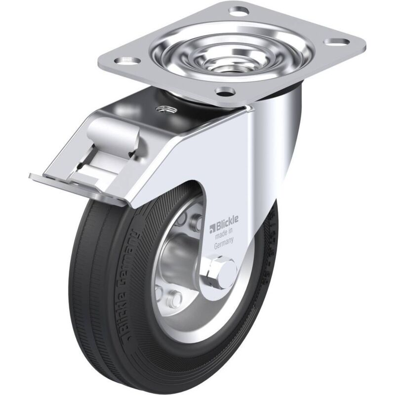 foto del prodotto blickle 280081 le ve 125r fi ruota girevole con fermi diametro ruota 125 mm capacit di carico max. 100 kg 1 pz.