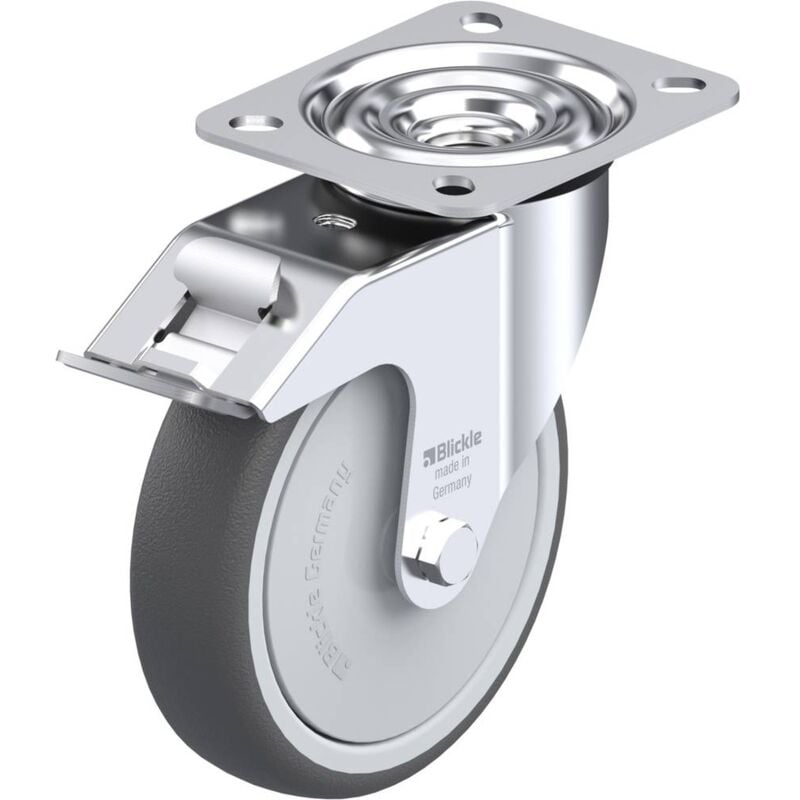 foto del prodotto blickle 337907 le pth 125k fi ruota girevole con fermi diametro ruota 125 mm capacit di carico max. 150 kg 1 pz.