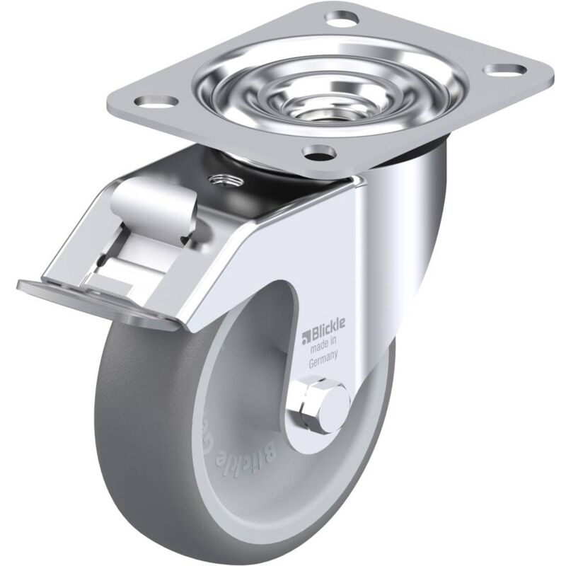 foto del prodotto blickle 605550 le tpa 102g fi ruota girevole con fermi diametro ruota 100 mm capacit di carico max. 110 kg 1 pz.