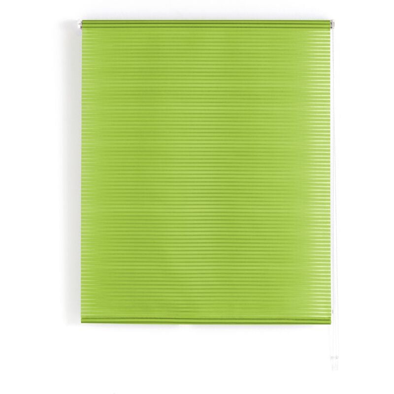 foto del prodotto blindecor l200 tenda a pacchetto in voile trasparente a righe 120 x 180 cm verde, tessuto