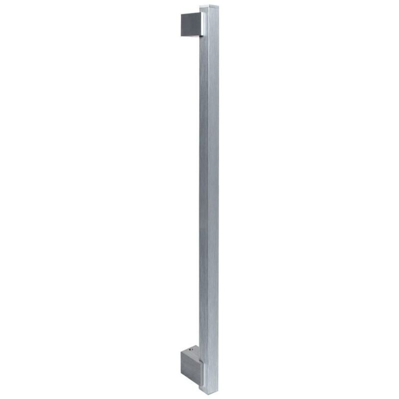 foto del prodotto blindofacile maniglione moderno quadrato satinato per porta blindata portoncino 50cm portone