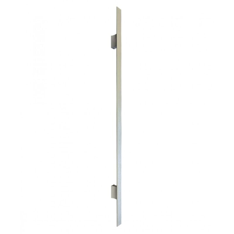 foto del prodotto blindofacile maniglione per porta blindata da 120cm cromato satinato piatto verticale da esterno
