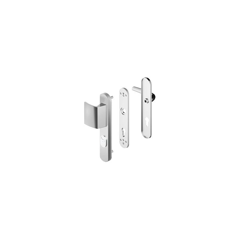 foto del prodotto blindomax set di sicurezza blindato maniglia a leva maniglia disec i chiave argento a0p55d1f f6