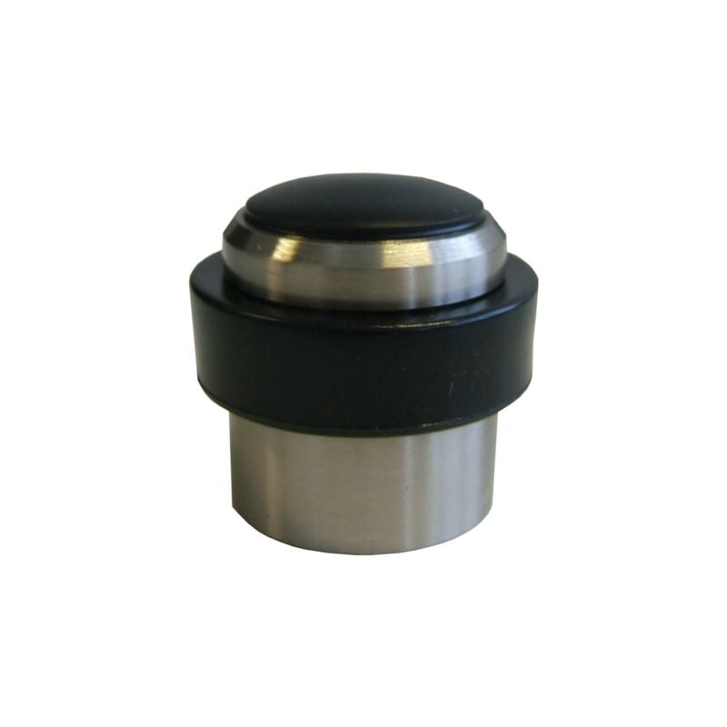 foto del prodotto blindomax tampone a pavimento con tassello vite in alluminio aspetto acciaio inox spazzolato 37 x h.37 mm 222