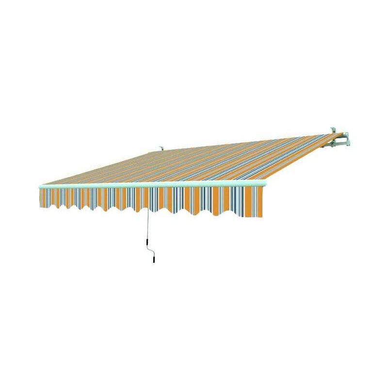 foto del prodotto blinky 9690814 tenda da sole avvolgibile, 195x150 cm, rigato giallo