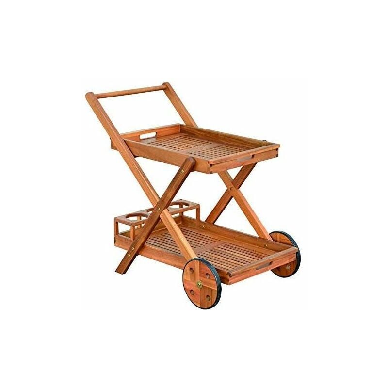 foto del prodotto blinky carrellino in legno modello icaro 81x50x77cm vigor