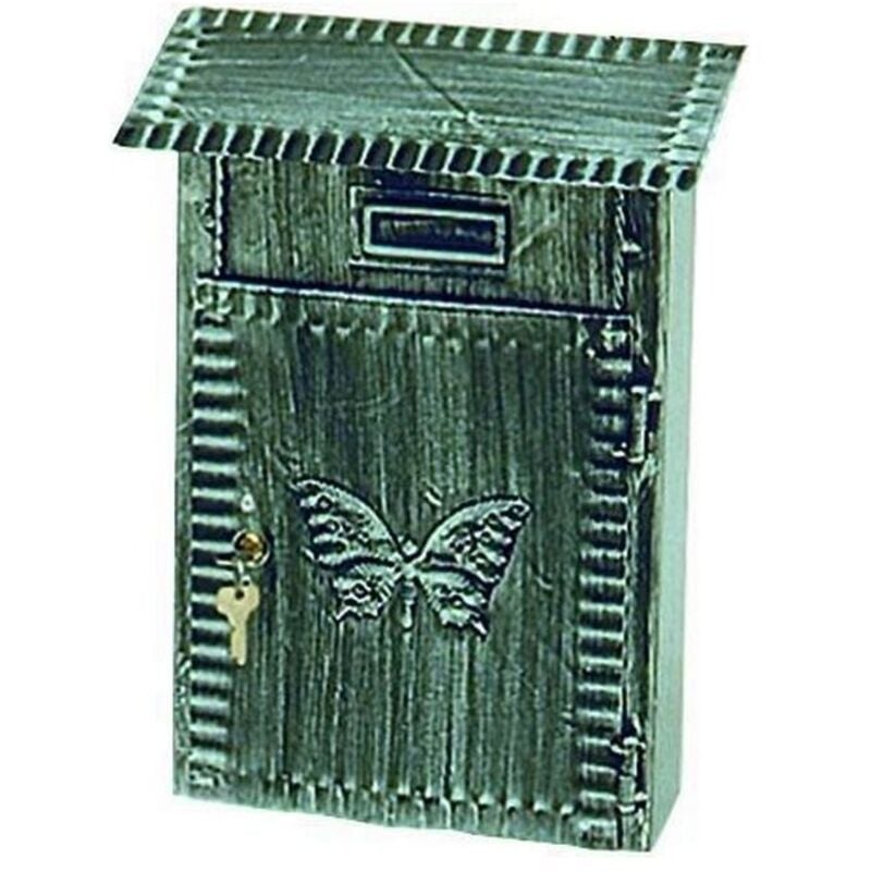 foto del prodotto blinky - cassetta postale porta lettere ferro -battuto grande antichizzata 22x10x31h cm