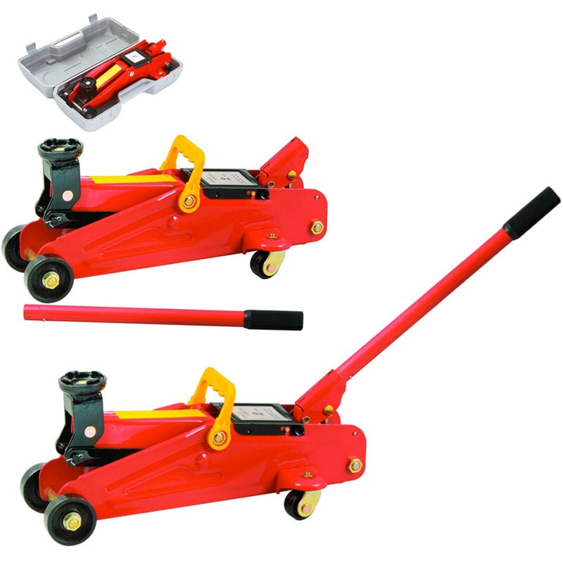 foto del prodotto blinky - cric sollevatore martinetto idraulico a carrello 2 ton x auto bk-cc 2t