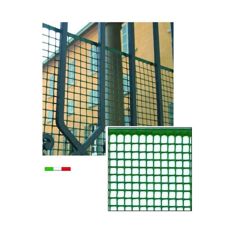 foto del prodotto blinky rete plastica quadra 10x10 verde metri 5 h.cm. 100