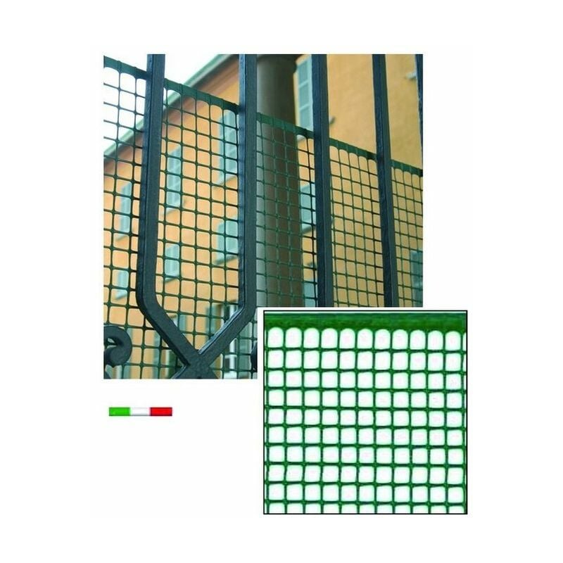 foto del prodotto blinky rete plastica quadra 10x10 verde mt. 50 h.cm. 100