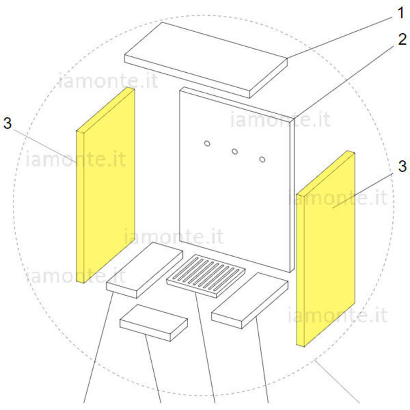 foto del prodotto blinky ricambio per stufe acciaio refrattari 396x180x28