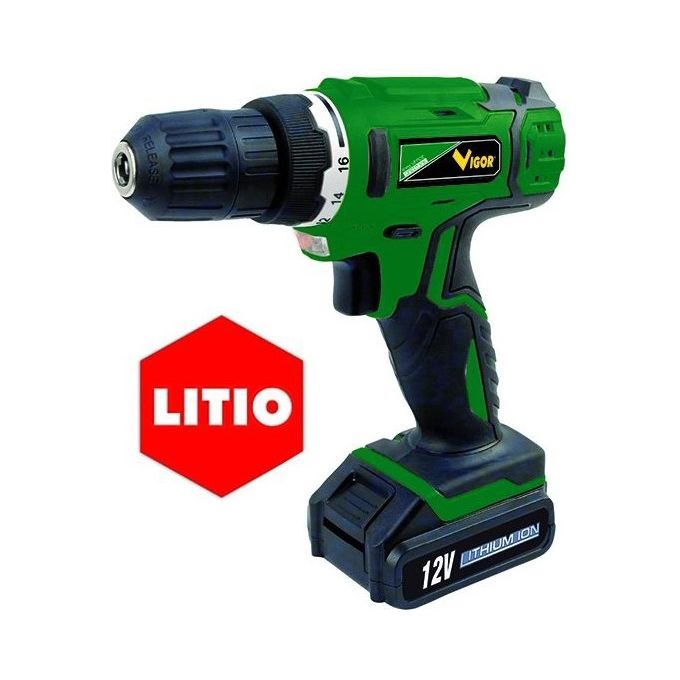 foto del prodotto blinky trapano greenline tb 12 litio 12v vigor