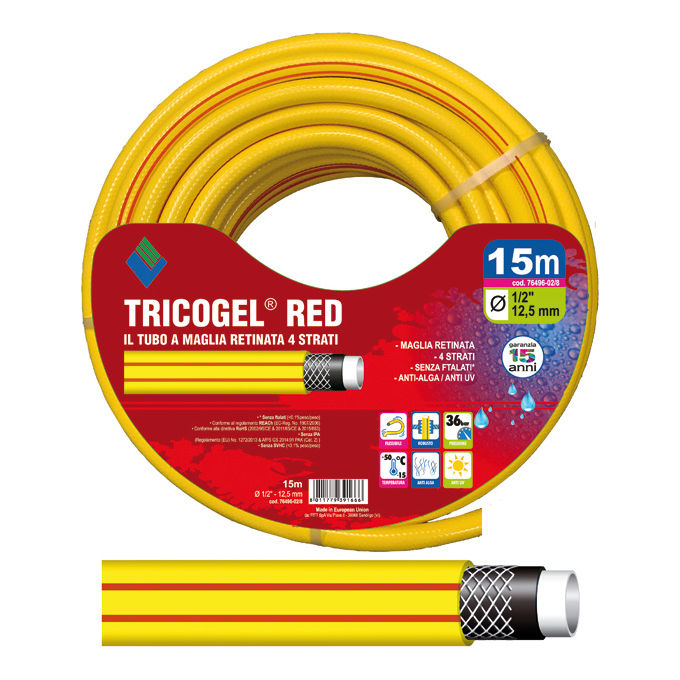 foto del prodotto blinky tubo tricogel red 4 strati 15mt 3 4 vigor