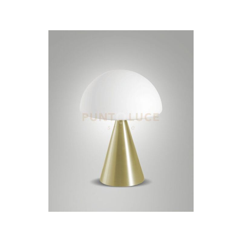 foto del prodotto blip lampada da tavolo ottone satinato a led cct 2700k 3000k 4000k 7w 500 lm dimmerabile