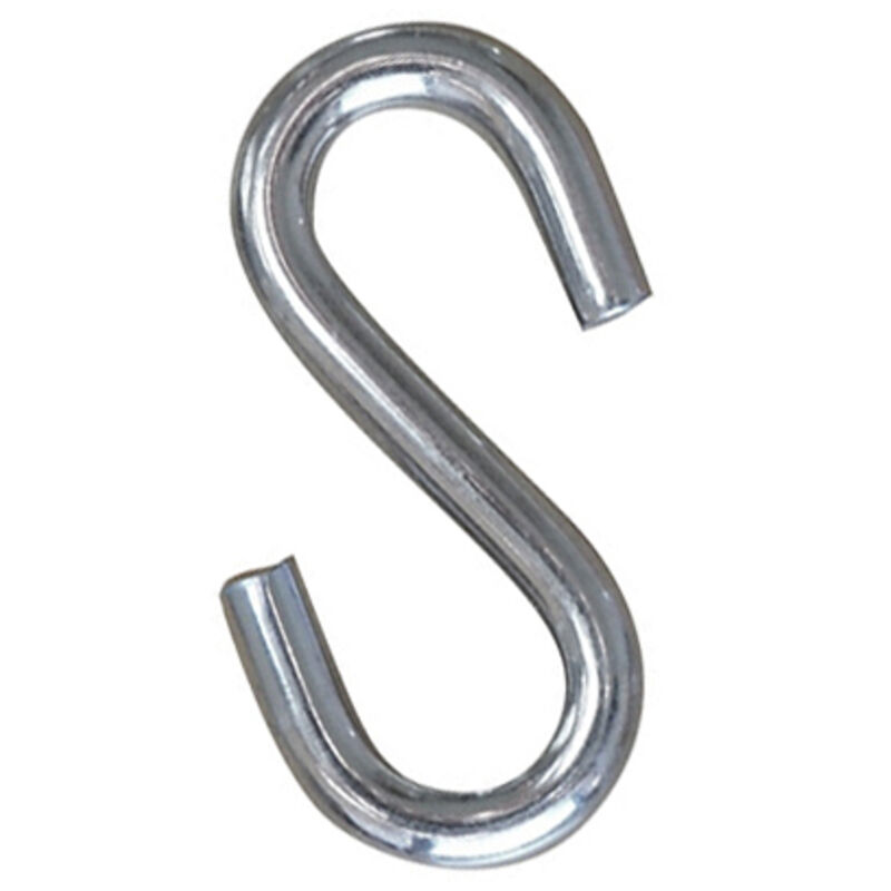 foto del prodotto blister 2 ganci zincati a forma di e 45mm
