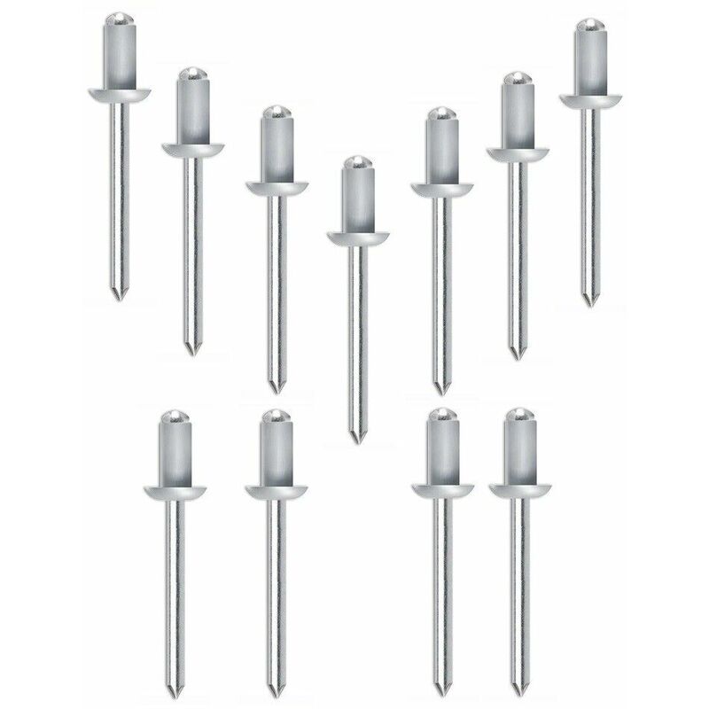 foto del prodotto blister 25 pz rivetti a strappo rivetto alluminio testa bombata d 6x20 l mm 