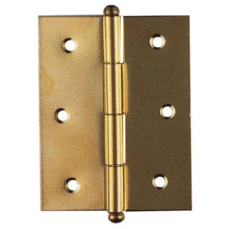 foto del prodotto blister cerniera acciaio ottonato 35x40 mm. 2 pezzi