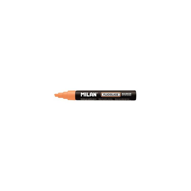 foto del prodotto blister con pennarello fluoglass 2 4mm milan o arancione