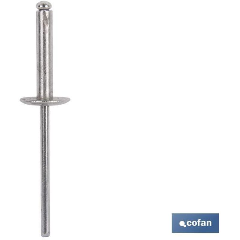 foto del prodotto blister da 10 pz rivetti in alluminio 4x16