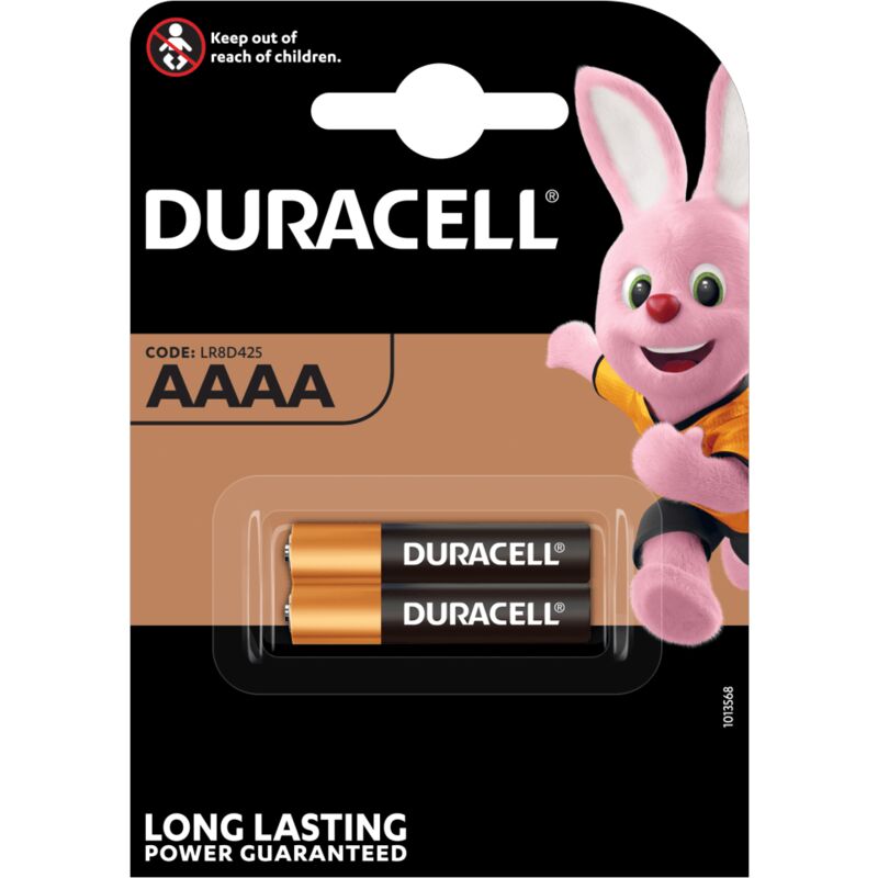 foto del prodotto blister da 2 pile alcaline 1,5v duracell aaaa, lr8d425