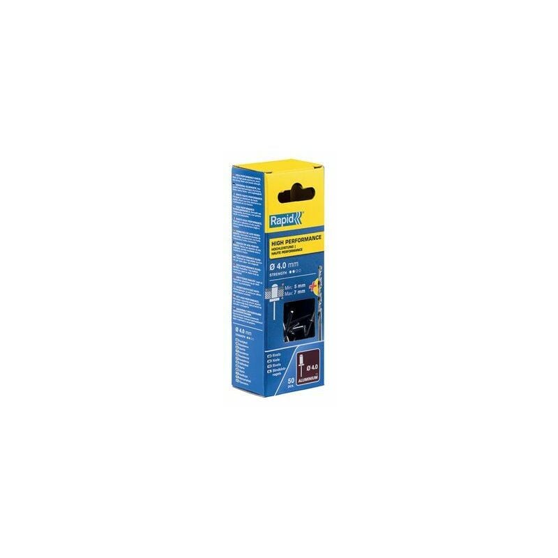 foto del prodotto blister da 50 rivetti 4x10mm alu drill 5001459 rapid