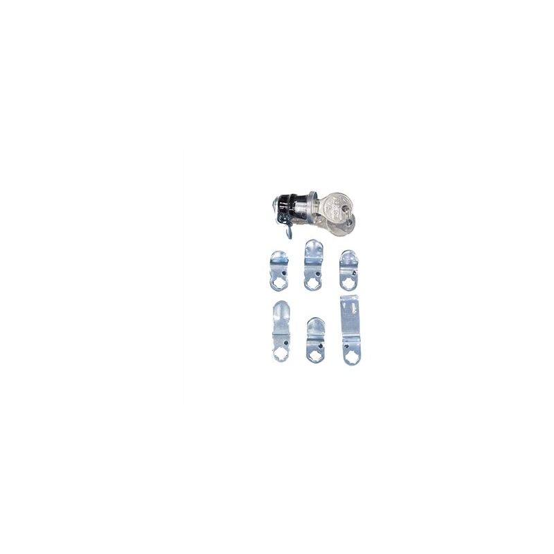 foto del prodotto blister da 6 linguette per cassetta postale con chiusura a pressione 1001 arregui