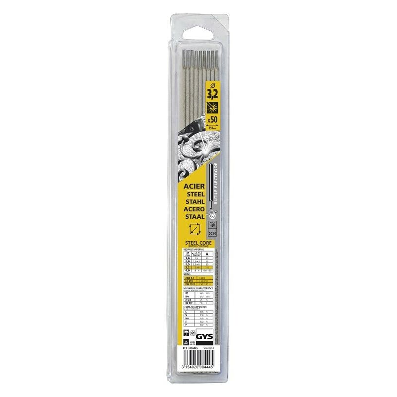 foto del prodotto blister di 50 elettrodi rutilici gys 3,2 mm 084445