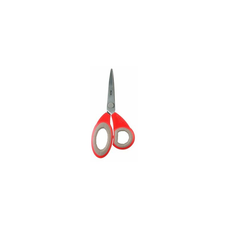 foto del prodotto blister di forbici da ufficio rosse 19cm milan o