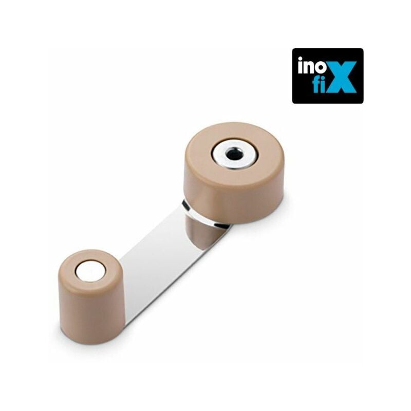 foto del prodotto blister inofix di fermo rotante in metallo beige