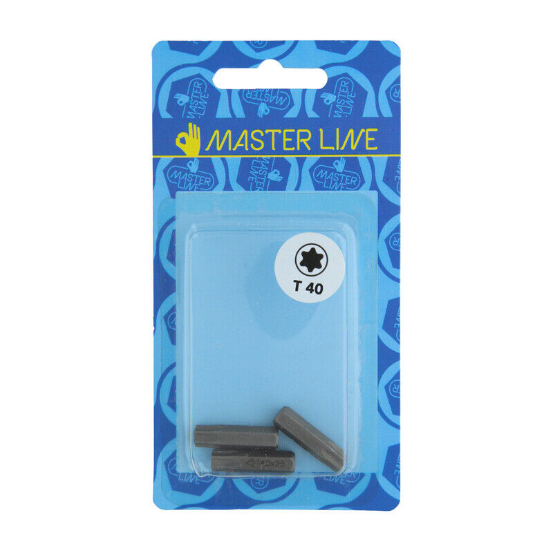 foto del prodotto blister inserto torx 25 mm. t25 m. 5,0 3 pezzi