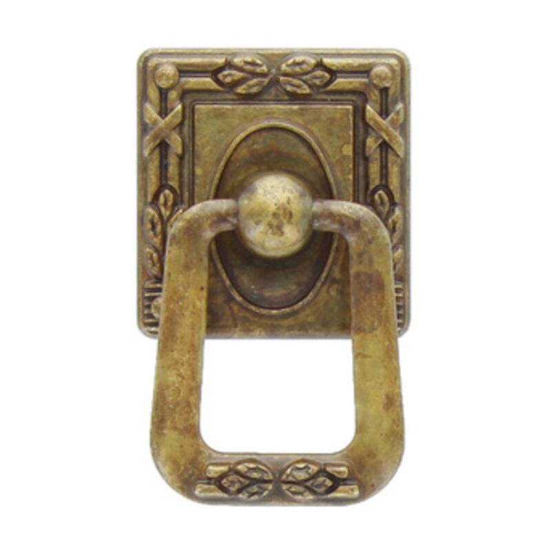 foto del prodotto blister maniglia 12060 33x54 mm. p.p. ottone anticato
