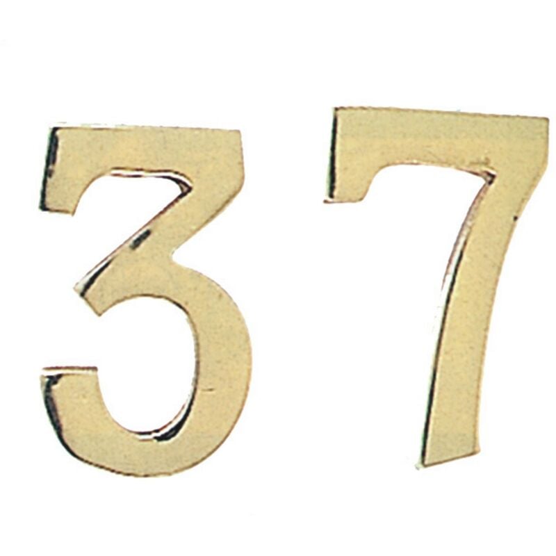 foto del prodotto blister numero civico 9 in ottone 100 mm.