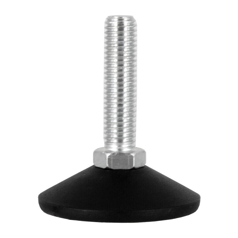 foto del prodotto blister piedino regolabile zincato ma10 x d 40 mm. 4 pezzi