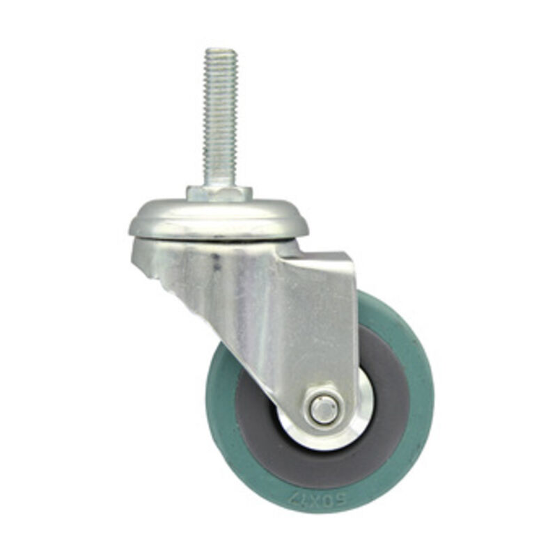 foto del prodotto blister ruota gommata con perno 50 mm. da 2 pezzi