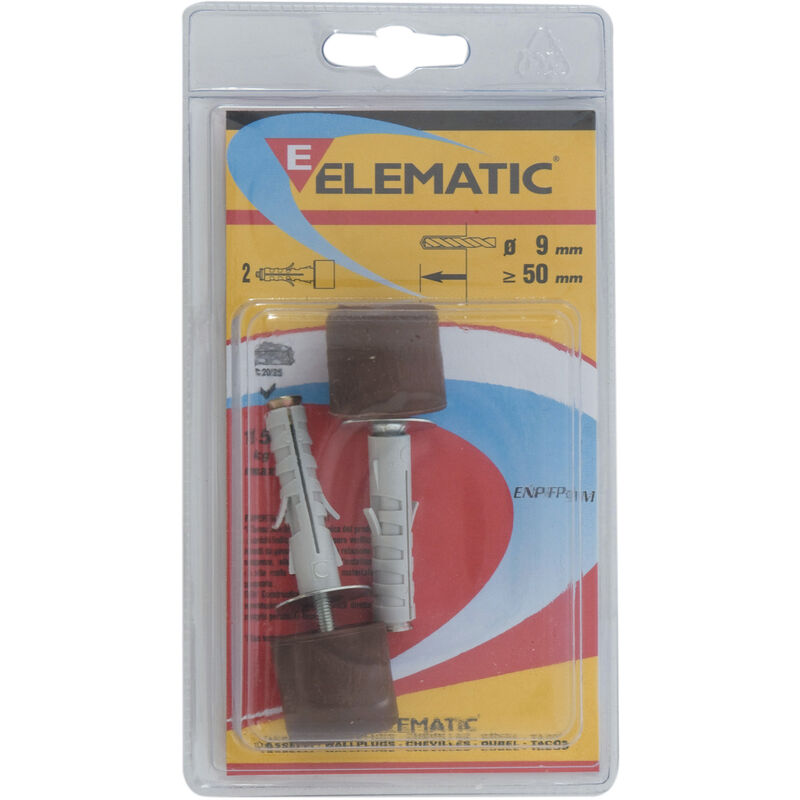 foto del prodotto blister tasselli enp fp9 nero pz.2 elematic