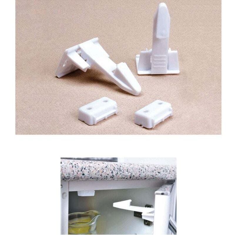 foto del prodotto blocca antine a scatto per bambini 2 pz dy51013