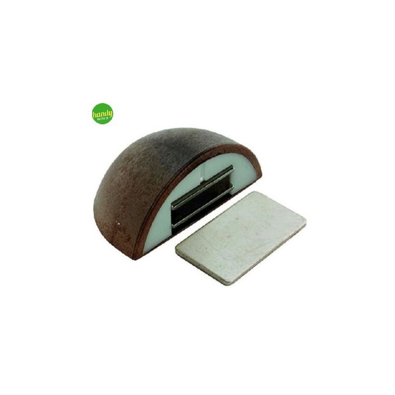 foto del prodotto bloccaporta in resina giesse tech magnetico 53x32mm noce