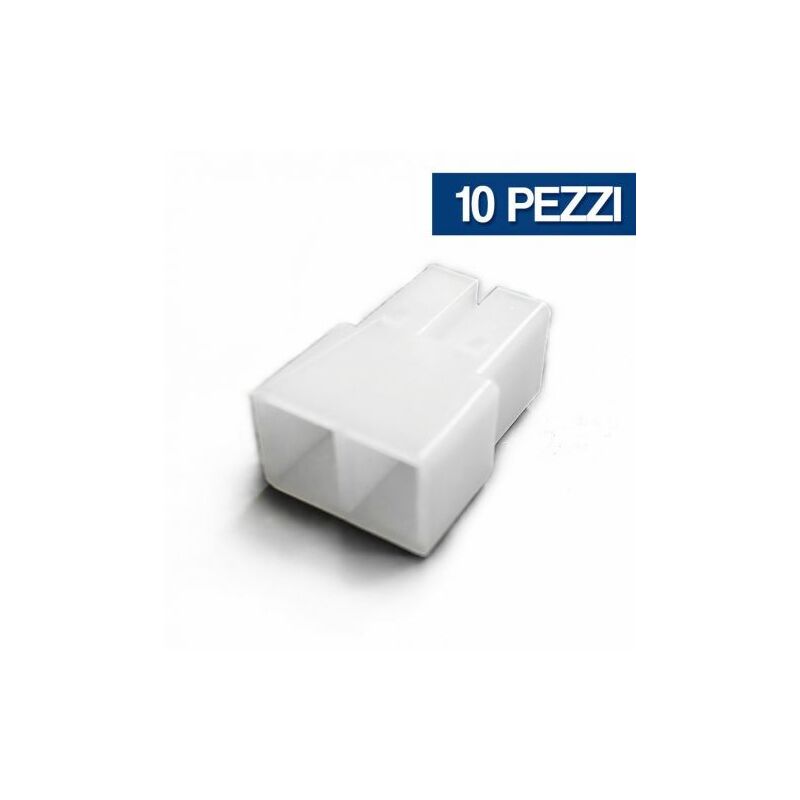 foto del prodotto blocchetto connessione connettore 2 vie maschio pz 10 31892 10