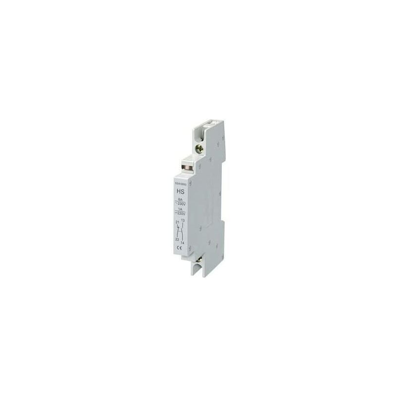 foto del prodotto blocchetto di contatti ausiliari applicabile per interruttore differenziale 5sm1 p 55mm, 1 no 1 nc