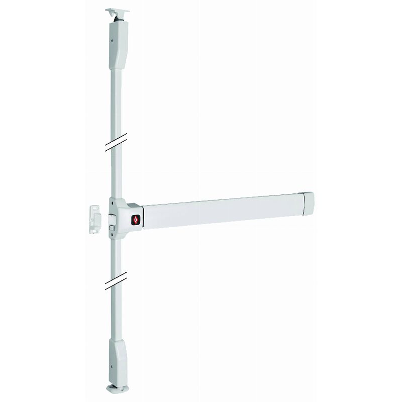 foto del prodotto blocco antipanico push bar 90 3 punti laterali, superiori e inferiori 1141 mm argento pj3100 08 0a jpm