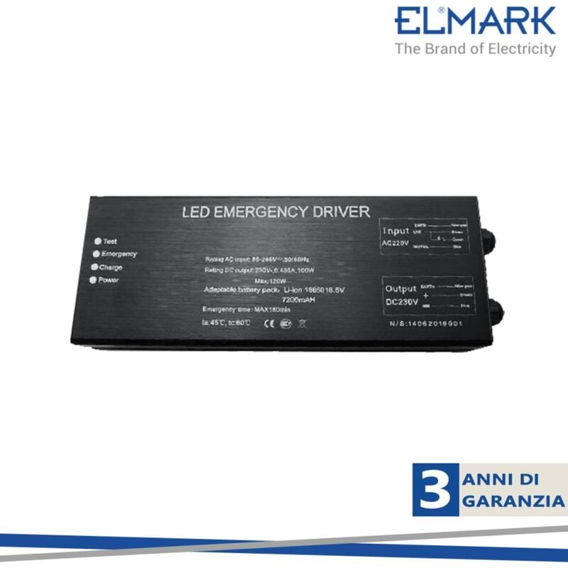 foto del prodotto blocco di emergenza 30-100w 85/265v ip44