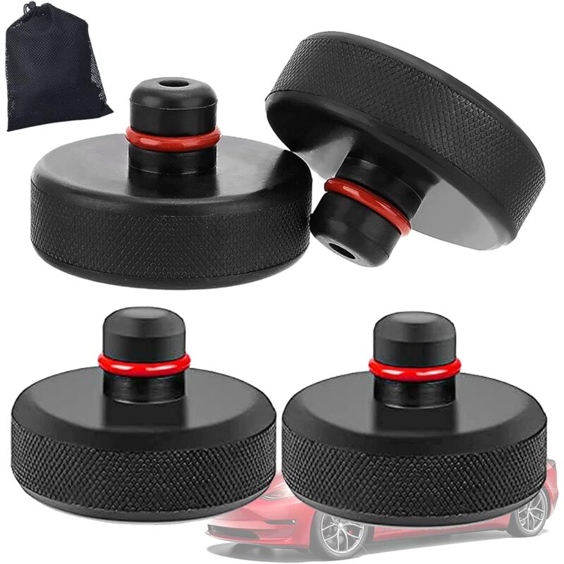foto del prodotto blocco di supporto per jack per tesla model 3 s x y, cuscinetto di sollevamento per 4 jack tesla, cuneo universale e resistente per proteggere il
