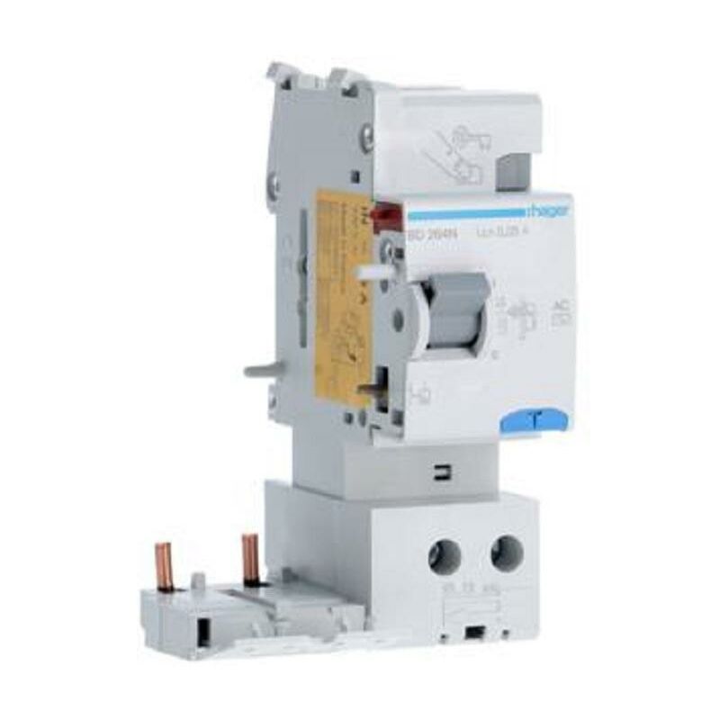 foto del prodotto blocco differenziale 2p 30ma 63a ac 2 moduli bd264n hager