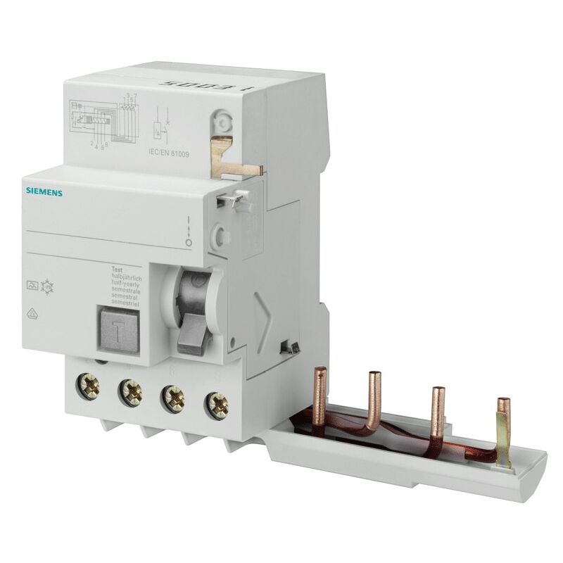foto del prodotto blocco differenziale 4 poli 40a 30ma per 5sl6 bb e 5sl4 tipo a 5sm2343 6 siemens