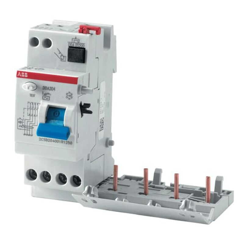 foto del prodotto blocco differenziale abb dda204 63a 4p 500ma as 4 moduli b428003