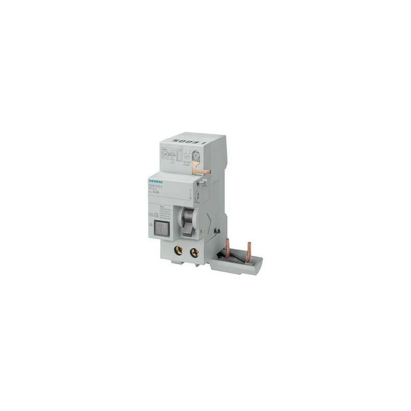 foto del prodotto blocco differenziale bipolare classe a 16a 10ma 230 400v siemens 5sm21216
