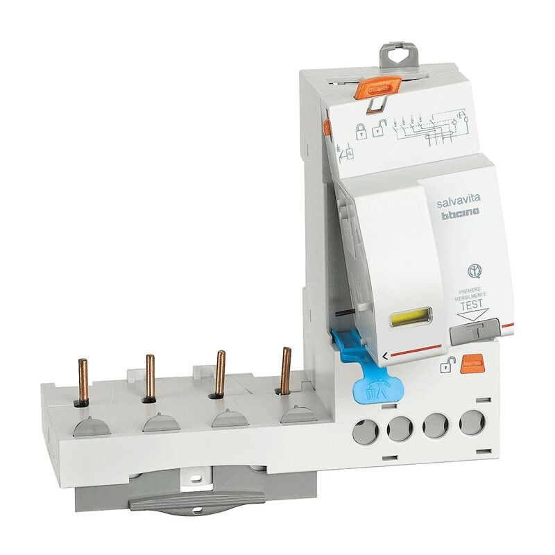 foto del prodotto blocco differenziale salvavita 4p a s 32a 1000ma 2 moduli g46as32 bticino